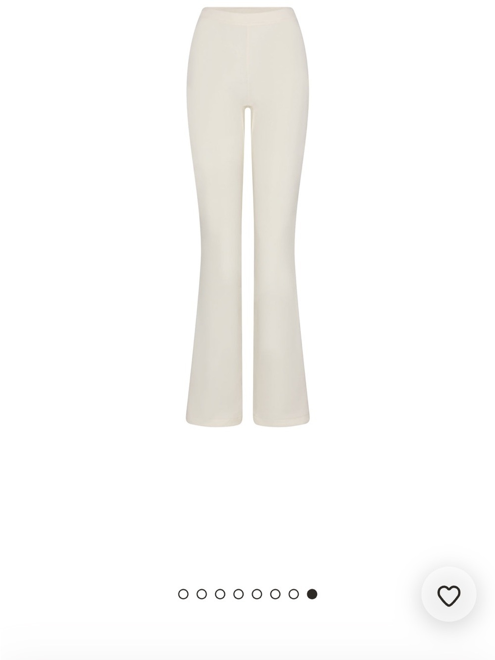 SKIMS fleece lounge pants in ecru